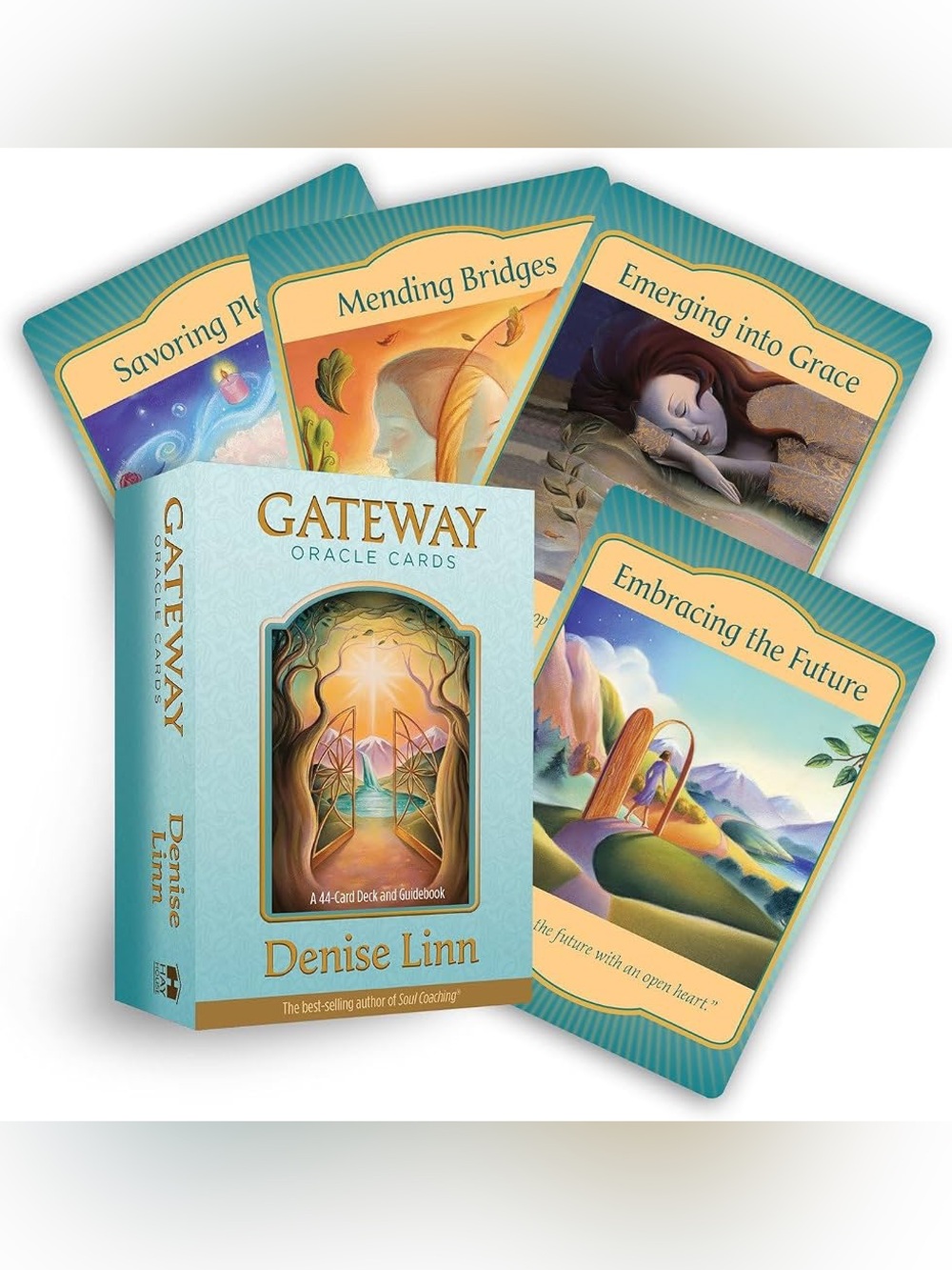 Gateway Oracle Cards by Denise Linn - Teal and Gold Deck